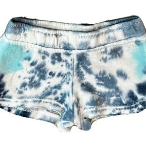 Play Six Girls' Comfy Cotton Blend Lounge Shorts, Oceanic Tie Dye Size L/14
